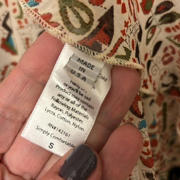 LuLaRoe MONROE Size SMALL Fringe Kimono Wrap Coverup Boho Ethnic Earthy - Picture 15 of 16